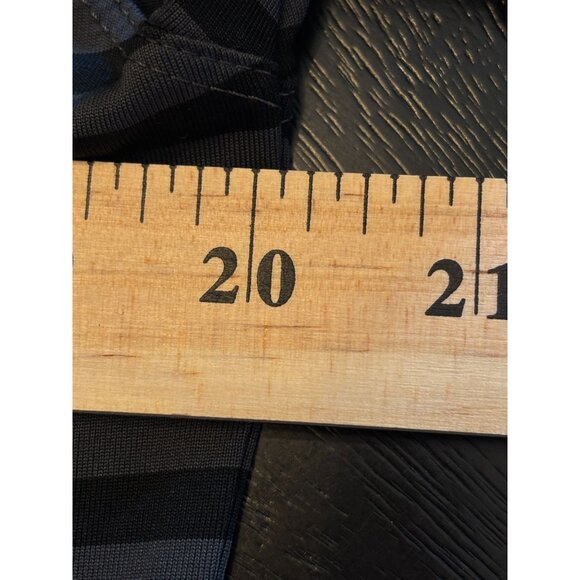 Nike Golf Shirt Dri-FIT Polo Black Gray Striped Short Sleeve Mens Medium M - Picture 11 of 11